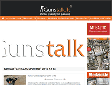 Tablet Screenshot of gunstalk.lt